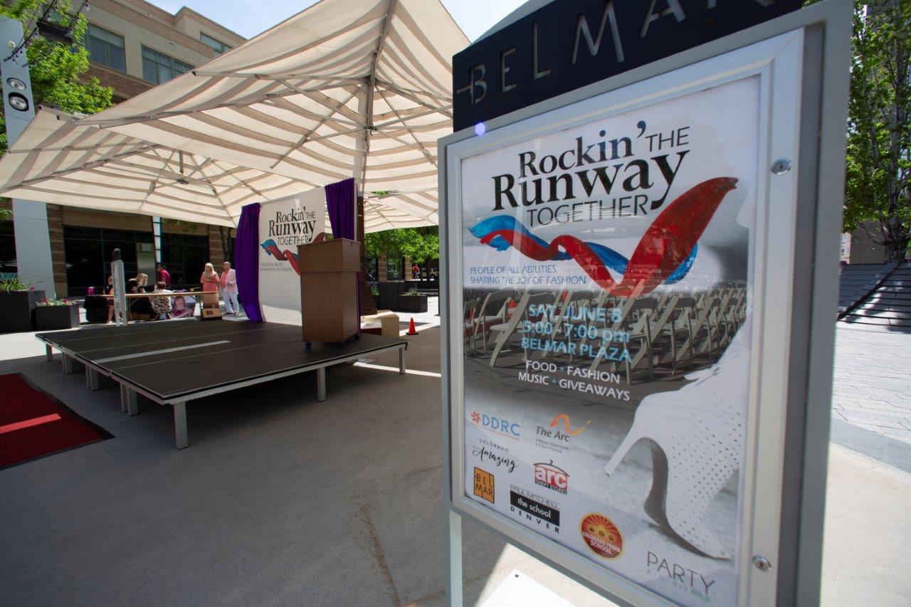 Rockin' the Runway  Sign marks the event 